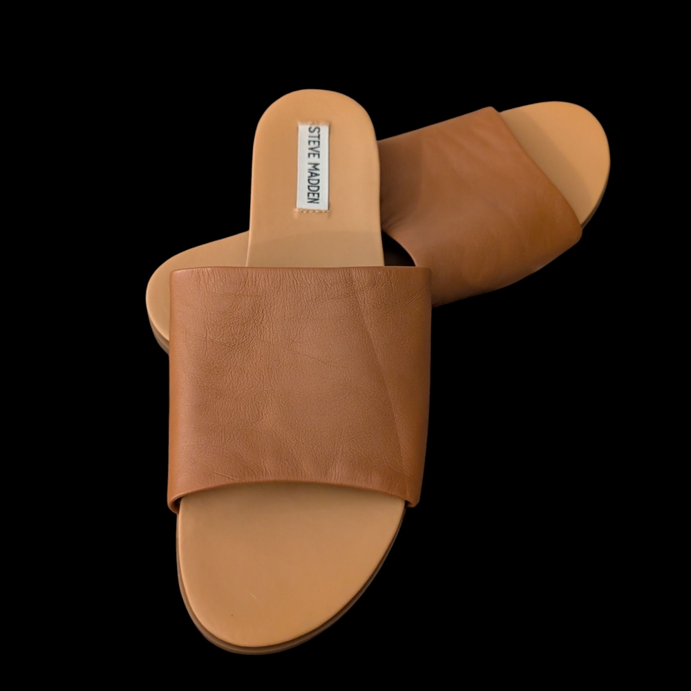Steve Madden Women's Brown Slide Sandals